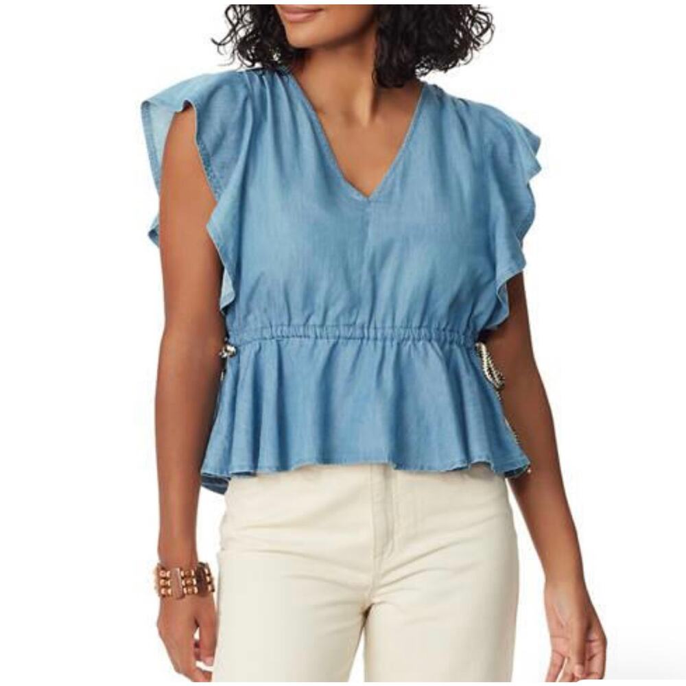 NWT! Sam Edelman flutter sleeve top size L